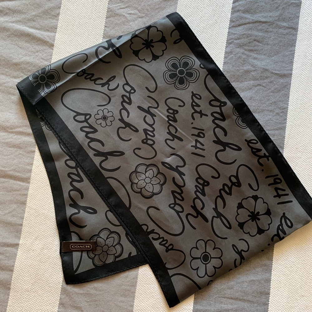 COACH silk scarf